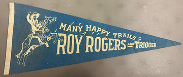 Roy Rogers Pennant Blue White