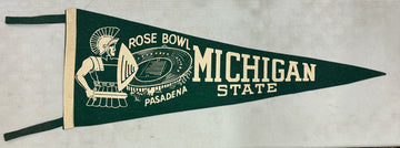 1956 Michigan State University Rose Bowl Pennant