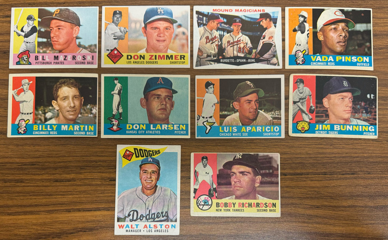 1960 Topps Baseball Partial Set 335/572 Overall VG/EX-EX+