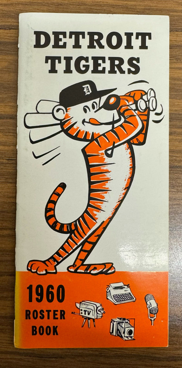 1960 Detroit Tigers Roster Book Media Guide