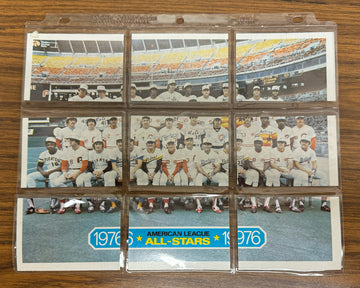 1977 Topps Baseball Patches Checklist AL NL All-Stars Complete Set (18) EX/MT