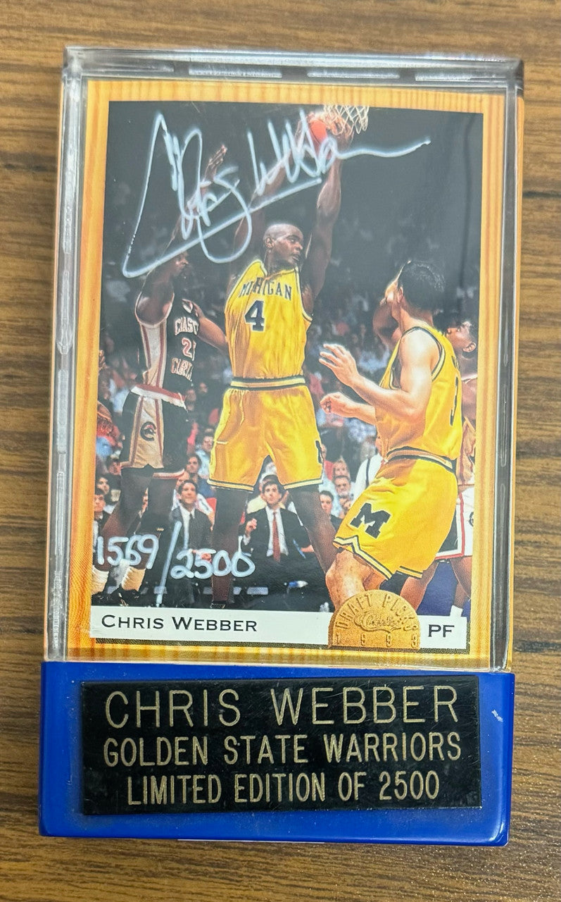 1993 Classic Draft Picks Chris Webber #PR1 Auto /2500