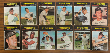 1971 Topps Detroit Tigers Team Set (33) Kaline VG-EX/MT