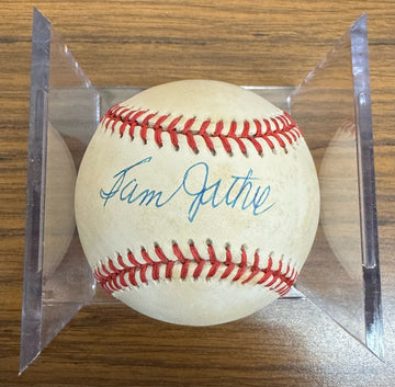 Sam Jethroe Signed Autographed Rawlings ONL Baseball JSA