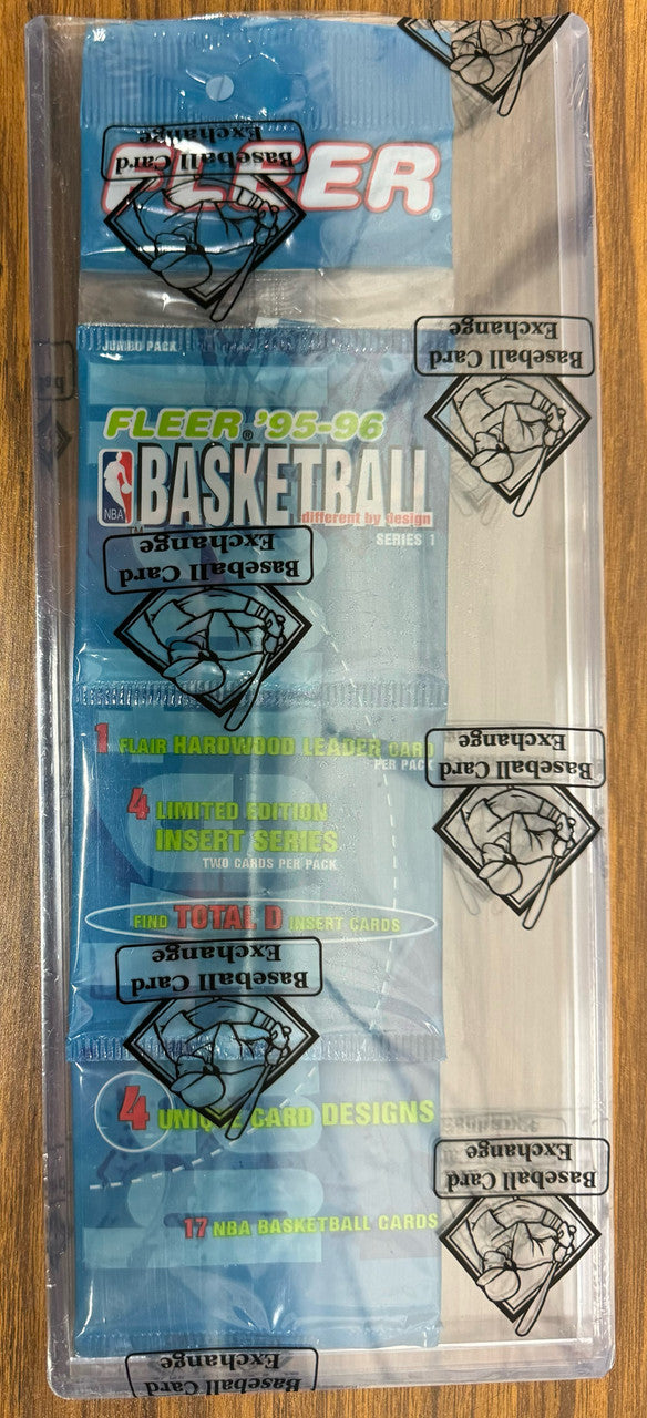 1995-96 Fleer Basketball Series 1 Rack Pack BBCE Wrapped and Sealed