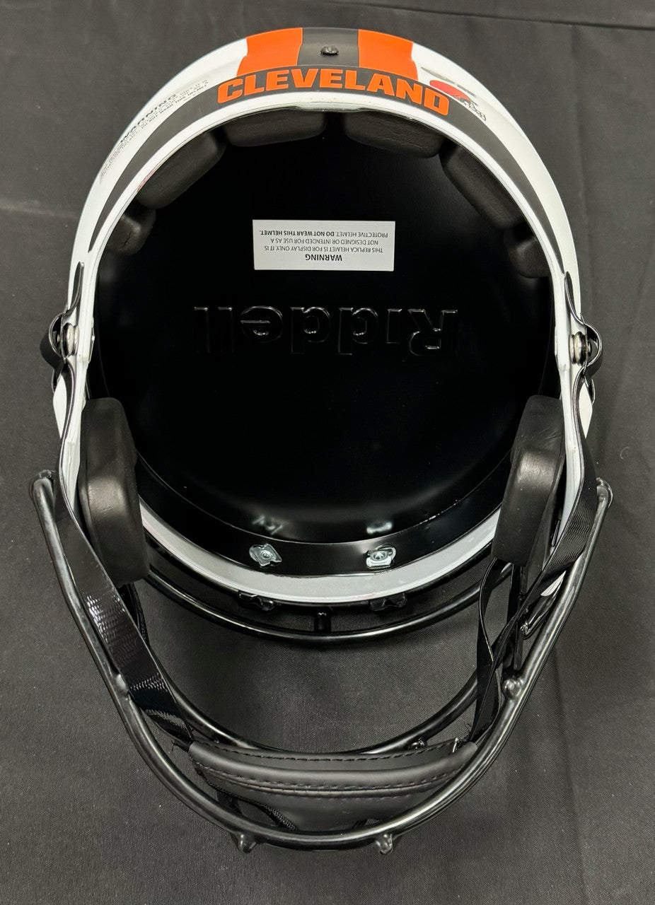 Jarvis Landry Odell Beckham Jr Signed Autographed FS Replica Helmet Beckett