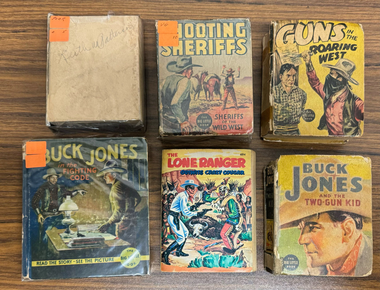 Western Big/Better Little Book lot of 6 The Lone Ranger Buck Jones