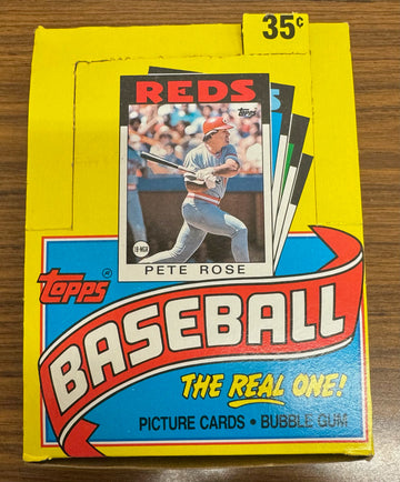 1986 Topps Baseball Wax Box 36 Factory Sealed Packs