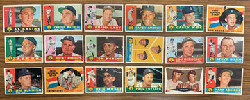 1960 Topps Detroit Tigers Team Set (34) Kaline VG-EX