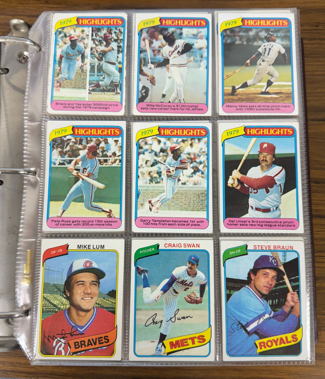 1980 Topps Baseball Complete Set (726) EX Condition