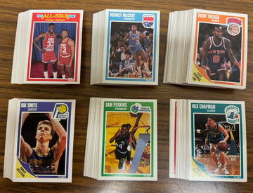 1989-90 Fleer Basketball Complete Set (168) w/Stickers (11) NM-MT "B"