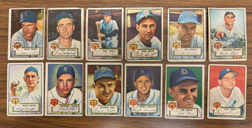 1952 Topps Detroit Tigers Team Set (23) Hoeft Hatfield Low Grade
