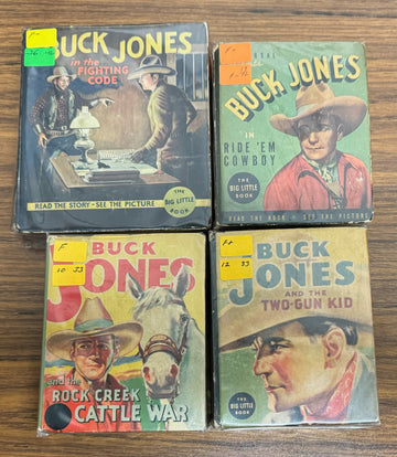 Big Little Books Buck Jones Vintage Western Lot of 4