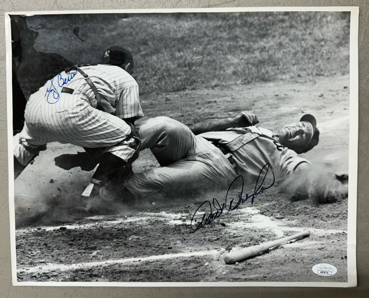 Yogi Berra Walt Dropo Signed Autographed Wire/Press Photo (11x14) JSA
