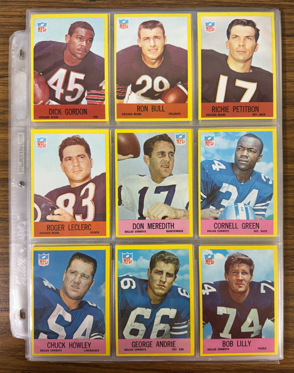 1967 Philadelphia Football Lot of 72 Different w/ Stars EX Overall