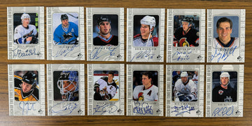 1998-99 SP Authentic Hockey Sign of the Times Auto Partial Set 36/50