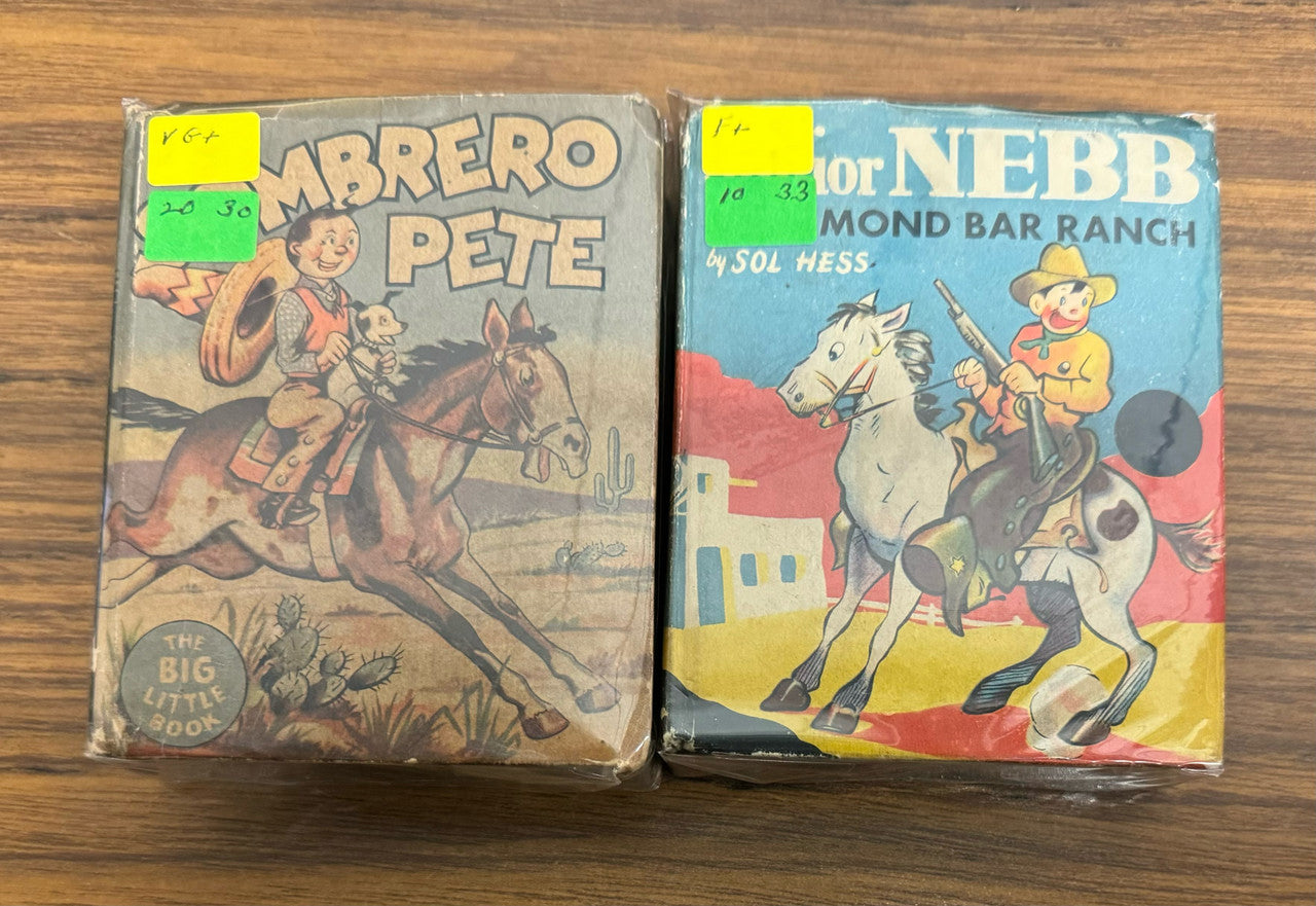 Sombrero Pete Junior Nebb Lot of 2 Big Little Books