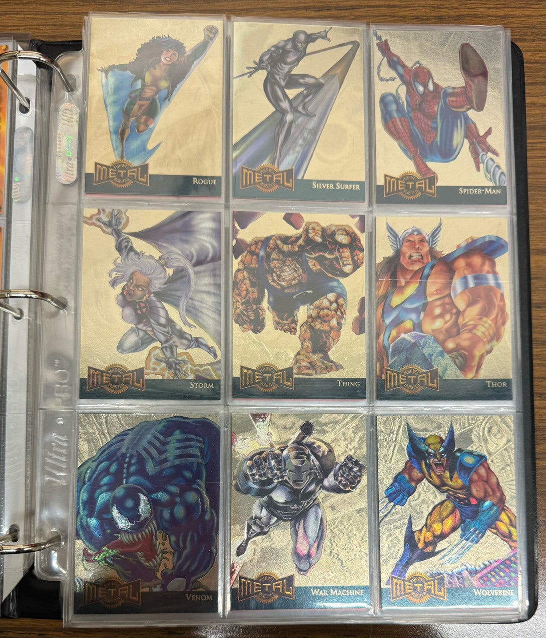 1995 Marvel Metal Inaugural Edition Complete Set in Album W/ Subsets + Extras