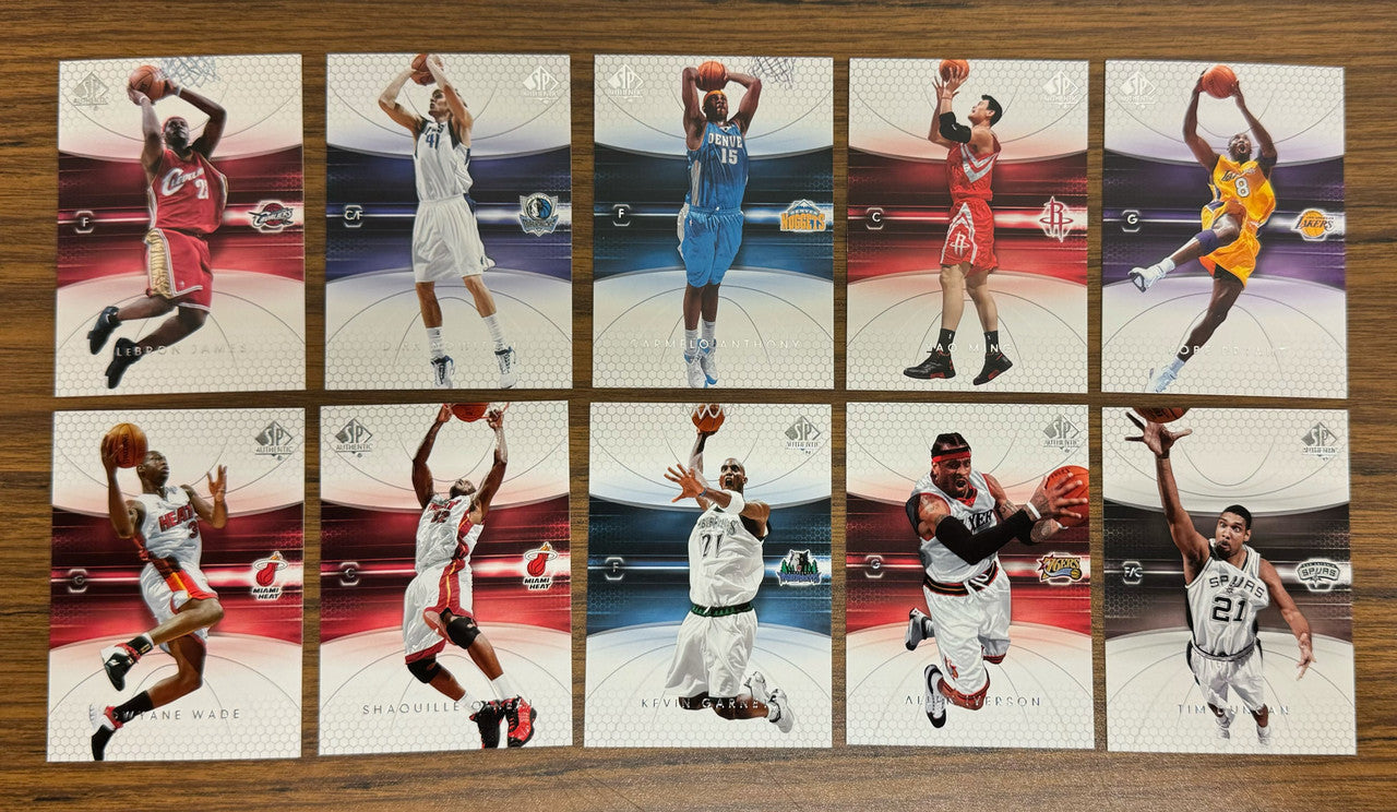 2004-05 SP Authentic Basketball Near Complete Base Set 89/90 LeBron Kobe NM-MT
