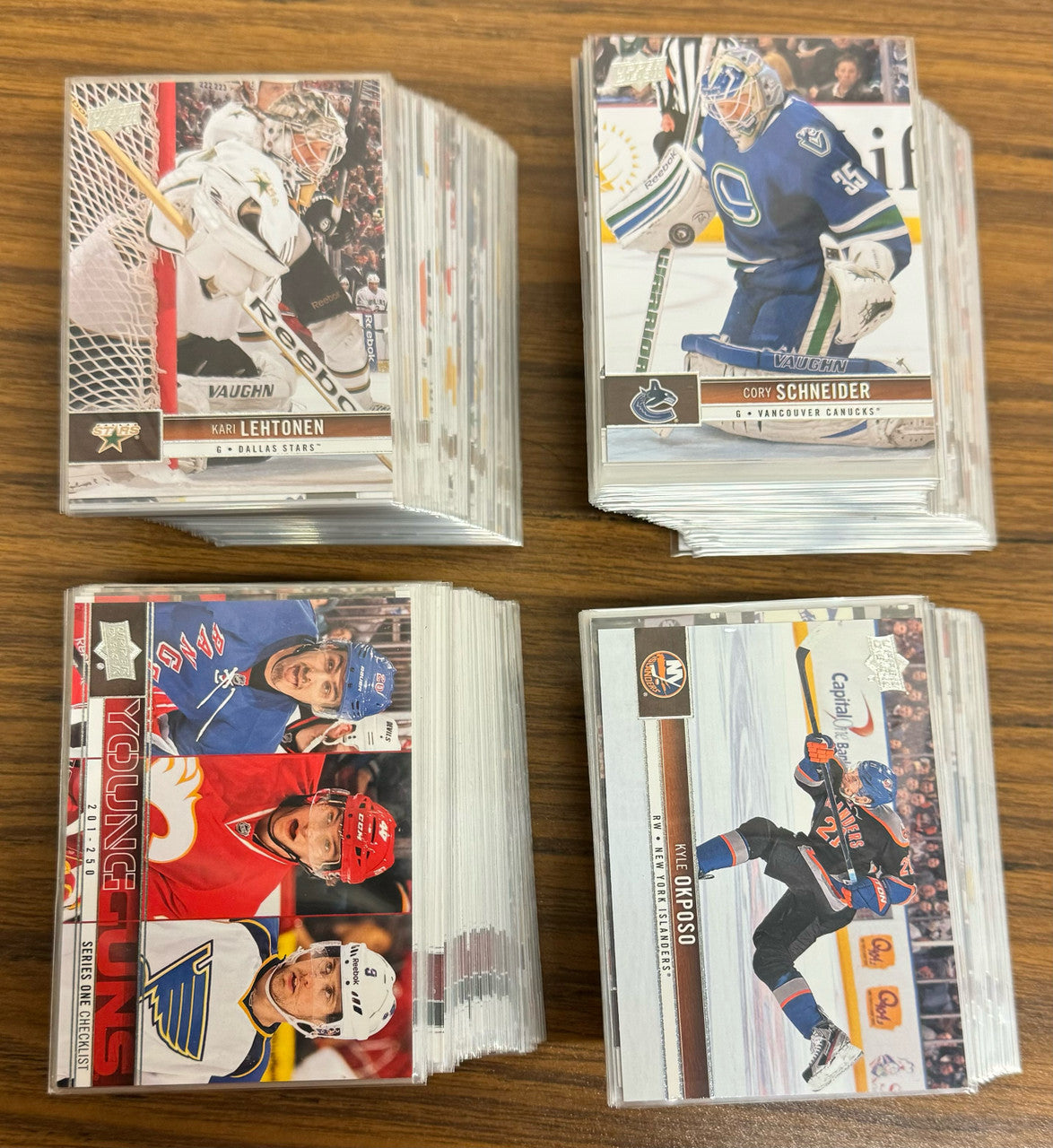 2012-13 Upper Deck Series 1 Hockey Complete Set w/ Young Guns (250)