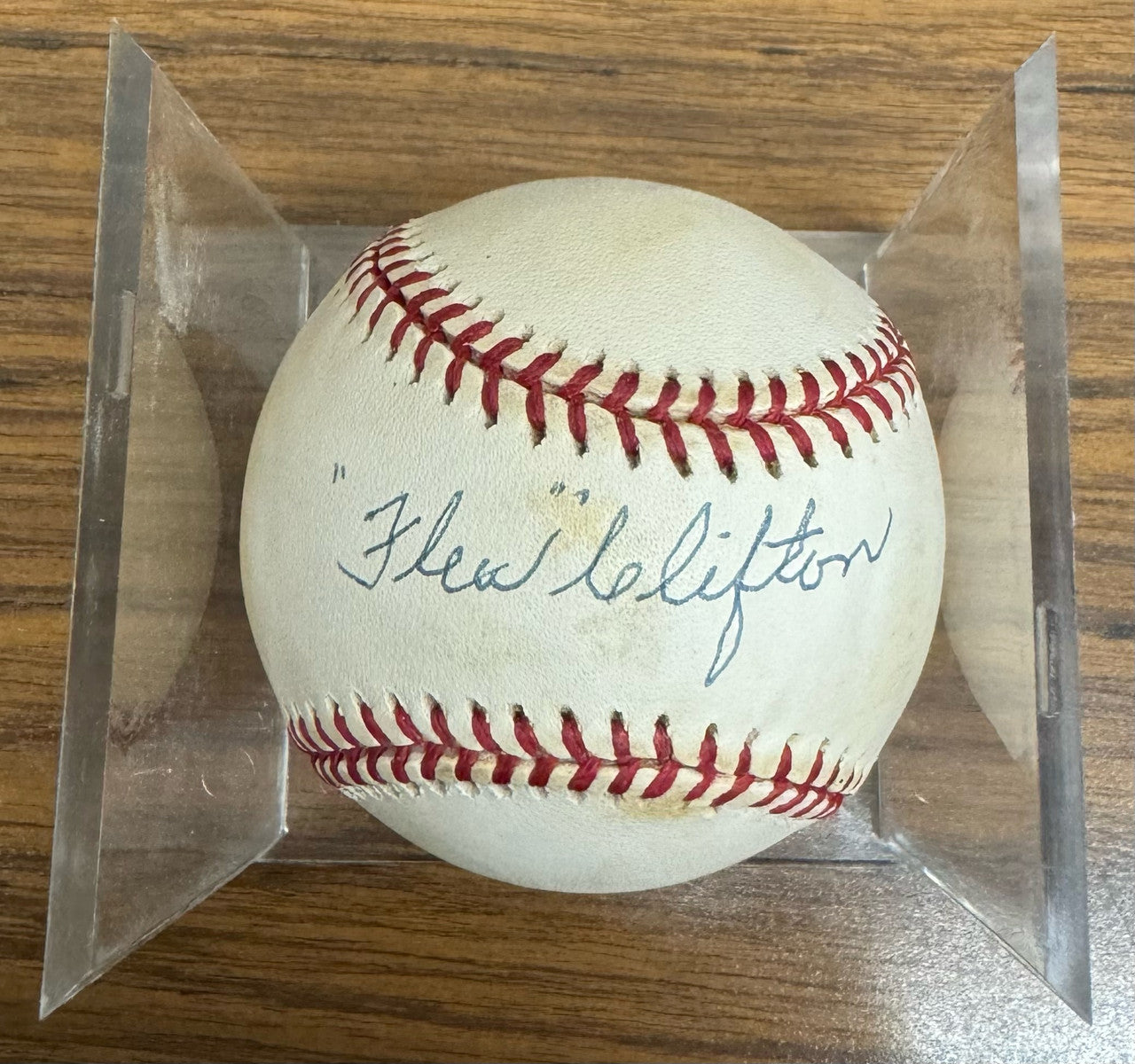 Flea Clifton Signed Autographed Rawlings OAL Baseball JSA