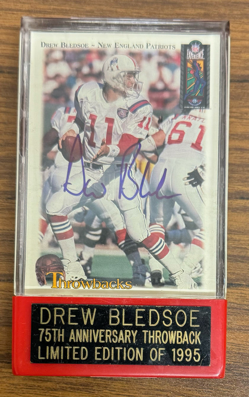 1994 Classic Throwbacks Drew Bledsoe #T18 Auto /1995 Score Board