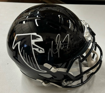 Michael Vick Signed Autographed Atlanta Falcons Throwback Full Size Helmet BAS