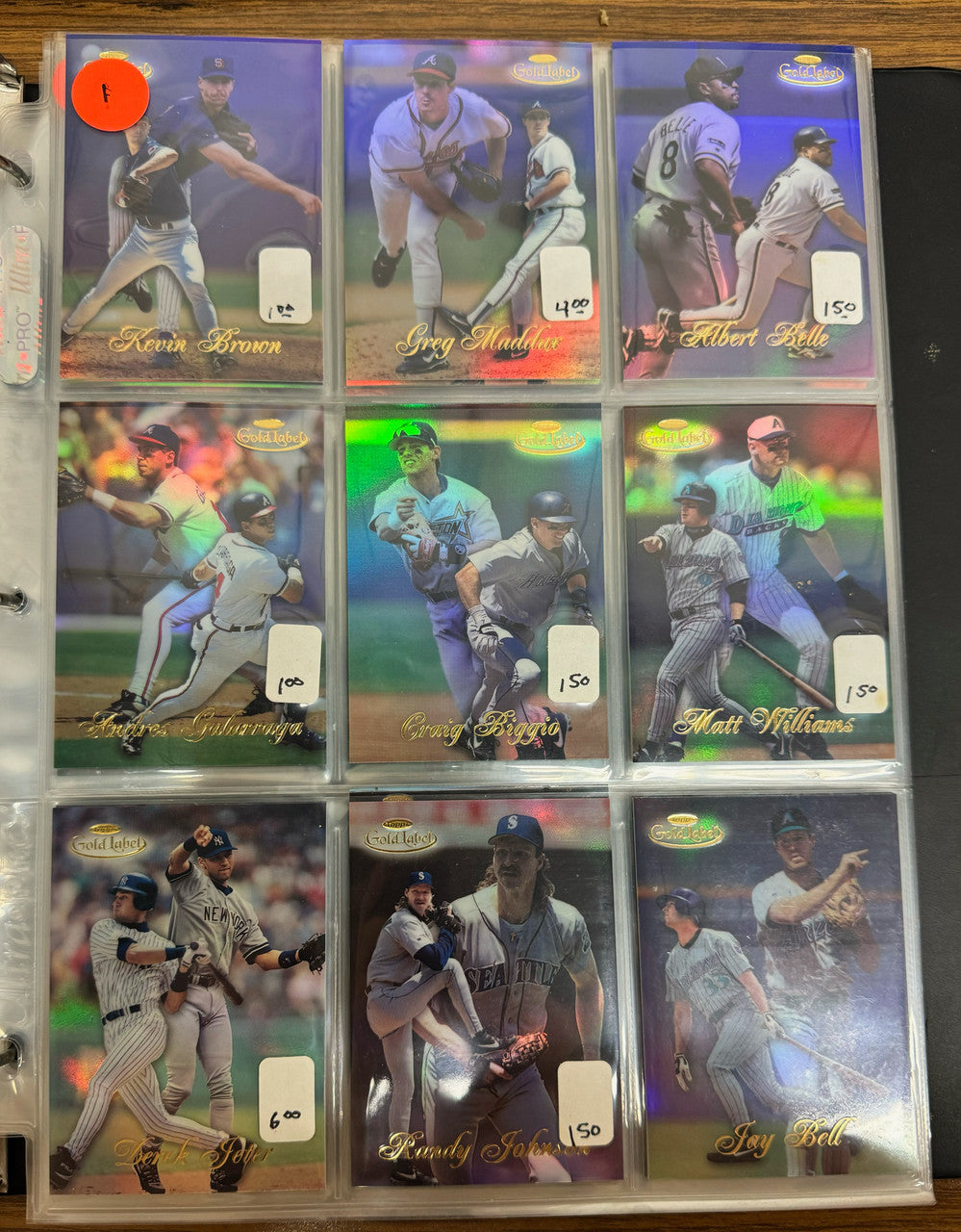 1998 Topps Gold Label Baseball Class 1 Complete Set (100) NM-MT