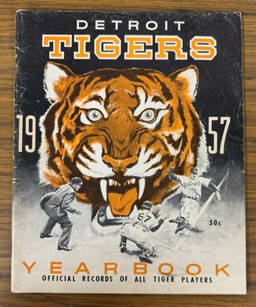 1957 Detroit Tigers Baseball Official Yearbook