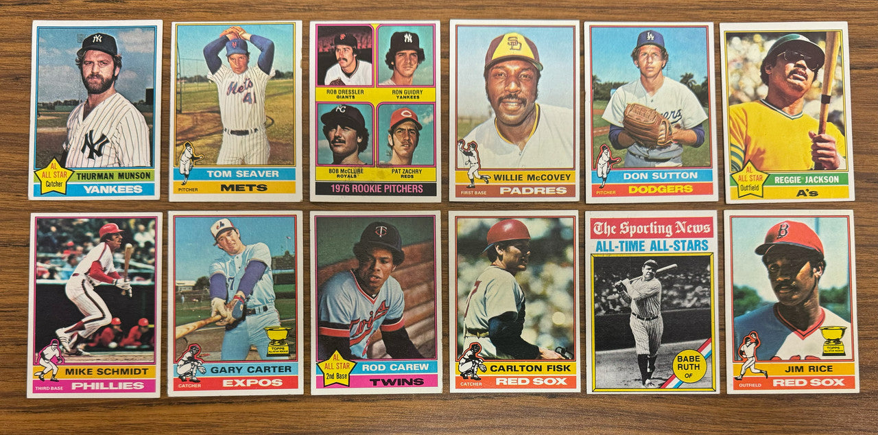 1976 Topps Baseball Complete Set Missing 1 659/660 EX/MT Overall
