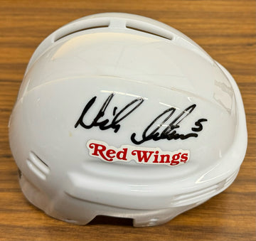 Nicklas Lidstrom Signed Autographed Mini Helmet Red Wings