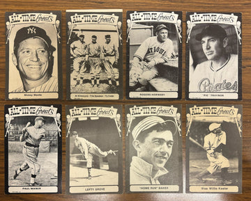 1973 TCMA All-Time Greats Baseball Postcards Lot of 30 VG-EX w/ Mantle