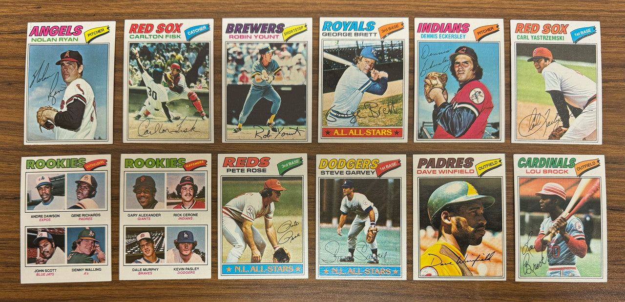 1977 Topps Baseball Complete Set (660) NM/MT Overall