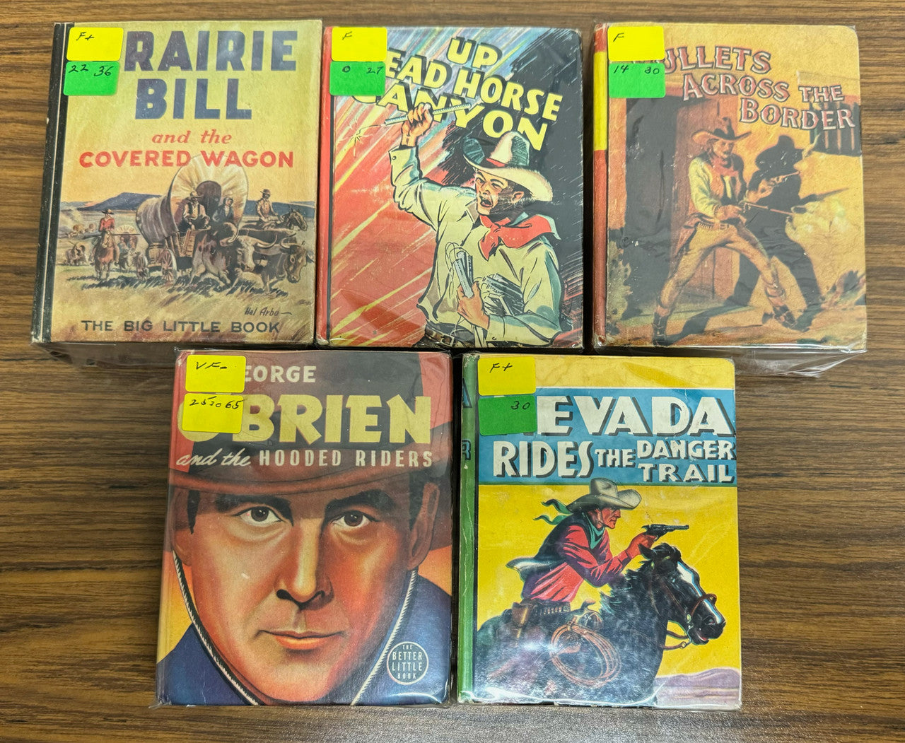 Big/Better Little Books Lot of 5 Cowboy/Western Saalfield