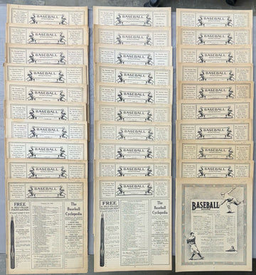 1927-1930 Baseball Magazine Lot of 30 (No Covers or Backs)