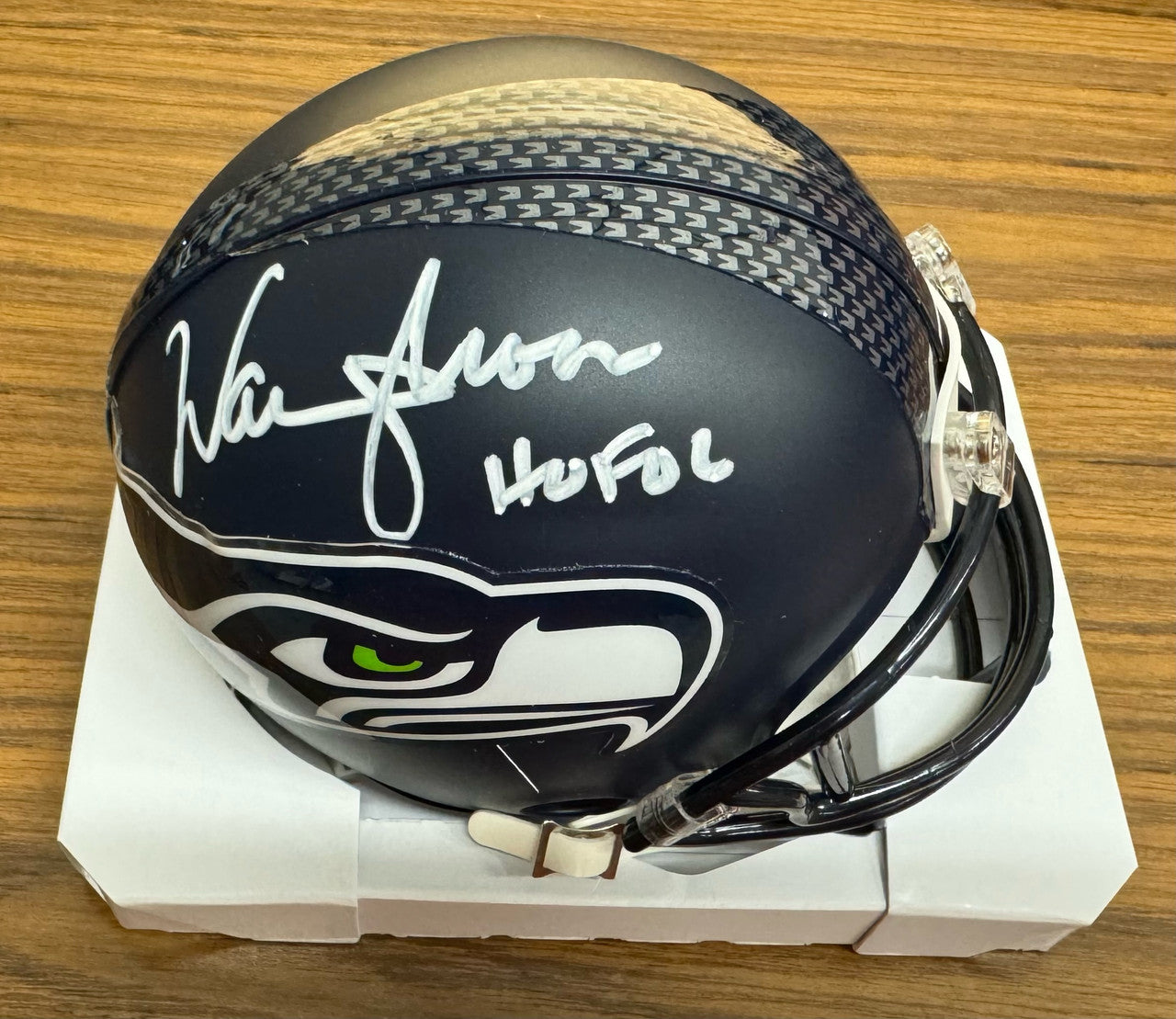 Warren Moon Signed Autographed Seahawks Mini Helmet Tristar