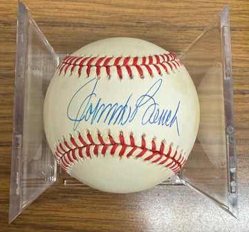 Johnny Bench Signed Autographed Rawlings OMLB Baseball JSA