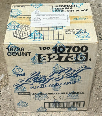 1990 Leaf Series 2 Baseball 10-Box Case BBCE Wrapped and Sealed