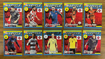 2021-22 Donruss Soccer Road to Qatar Net Marvels Complete Set 1-20