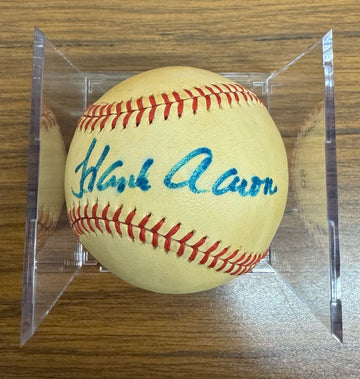Hank Aaron Signed Autographed Rawlings Baseball JSA *553