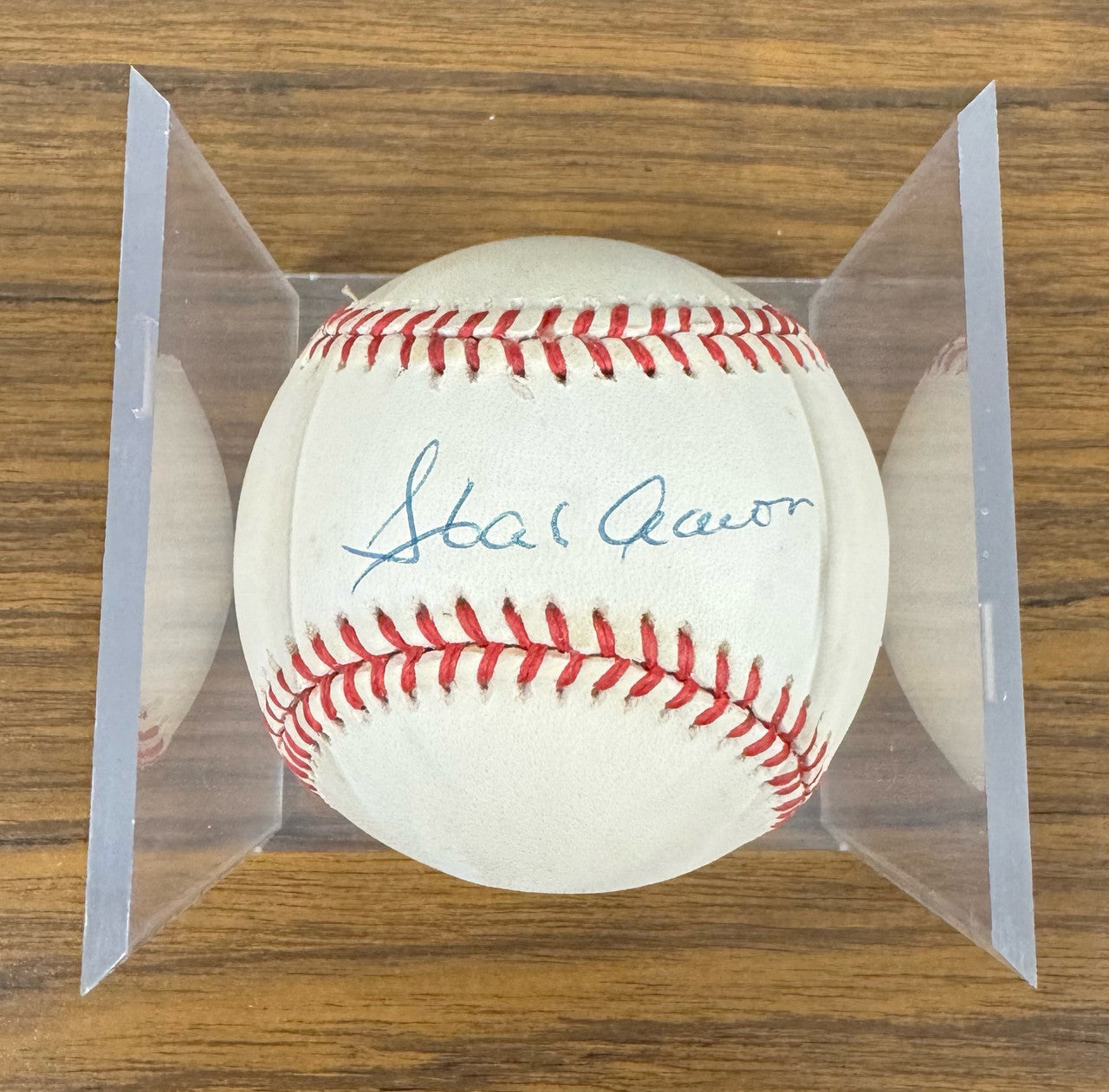 Hank Aaron Signed Autographed Rawlings ONL Baseball JSA