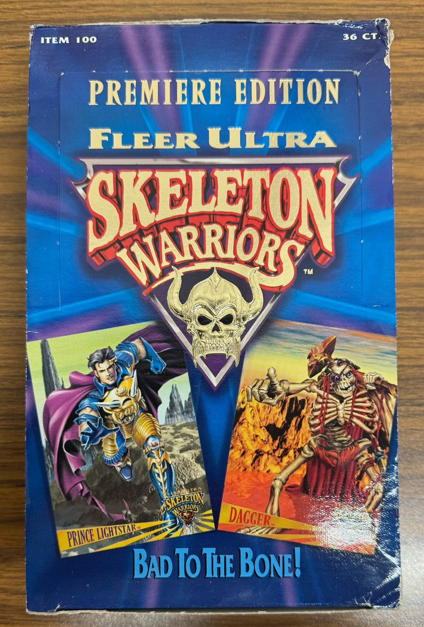 1995 Fleer Ultra Skeleton Warriors Box w/ 34 Factory Sealed Packs
