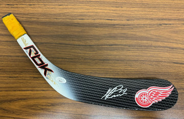 Michael Rasmussen Signed Autographed RBK Stick Blade Red Wings JSA