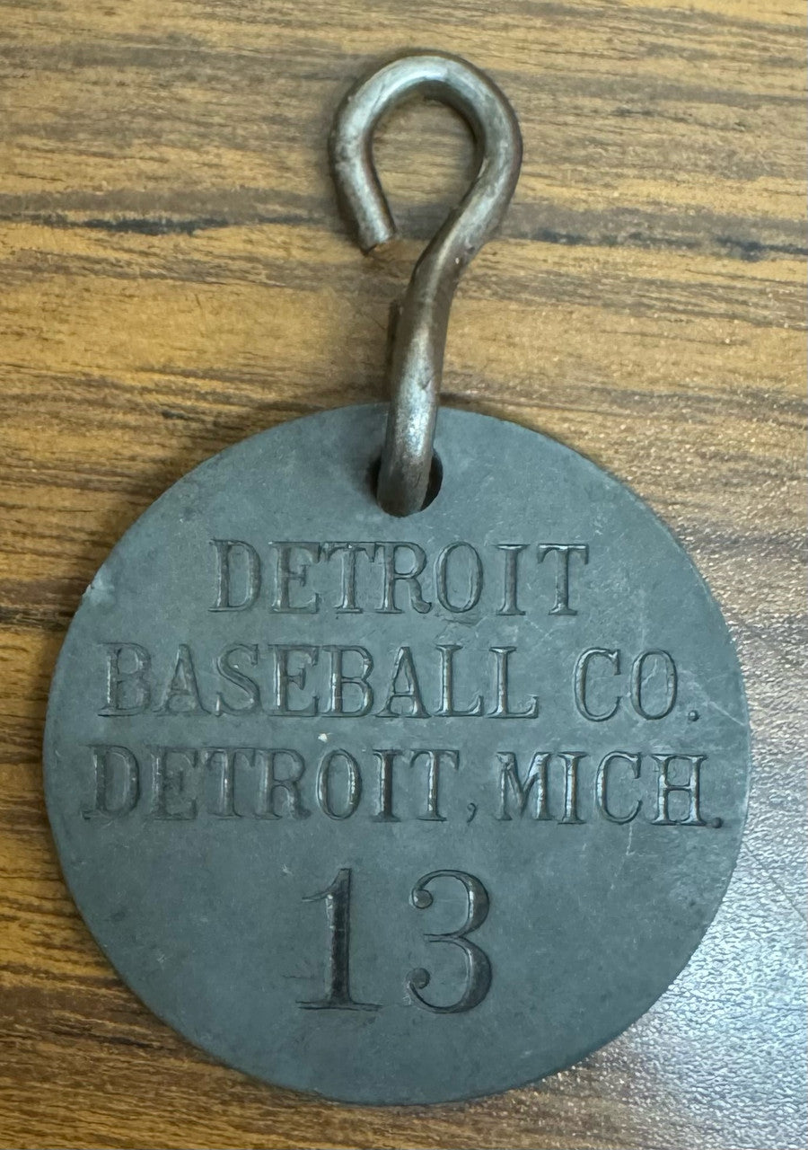 Detroit Baseball Co. Vintage Metal Tag Tigers #13