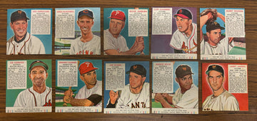 1952 Red Man Baseball Near Complete Set 51/52 Most w/ Tabs Low Grade