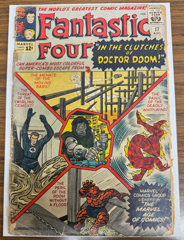 1963 Fantastic Four "In The Clutches of Dr. Doom!" Comic #17