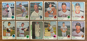 1973 Topps Detroit Tigers Team Set (29) Kaline Cobb VG-VG/EX