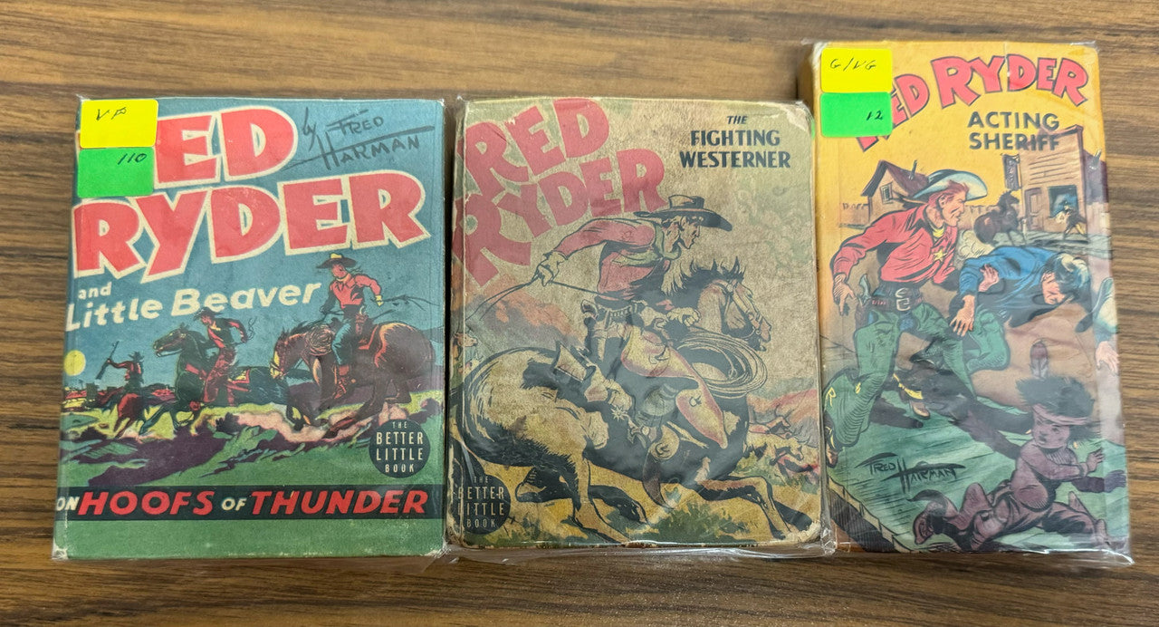 Better Little Book Red Ryder Vintage Lot of 3 (B)