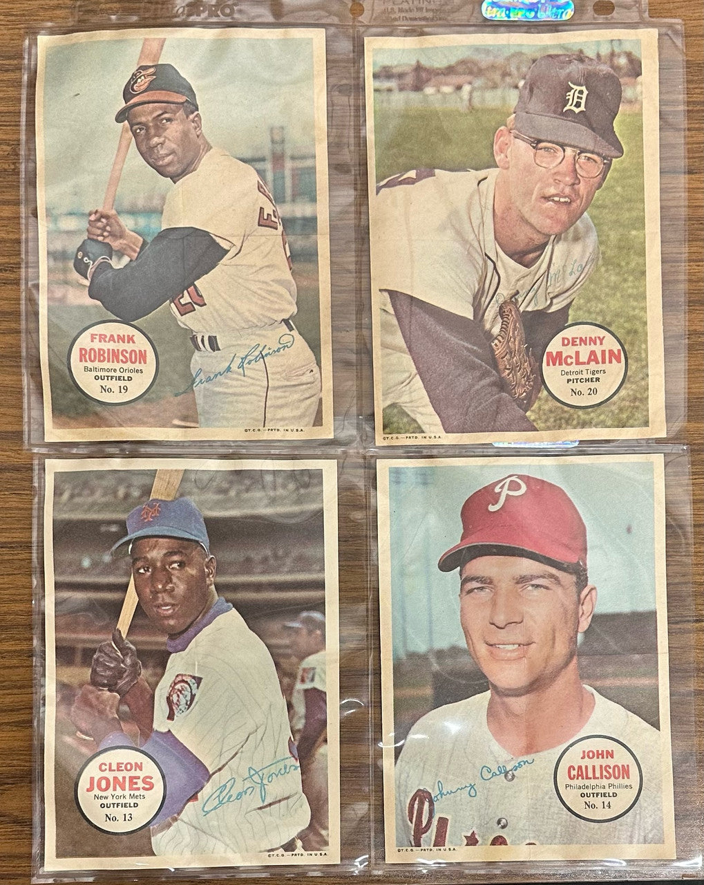 1967 Topps Posters Near Complete Set 27/32 Mantle Mays Aaron