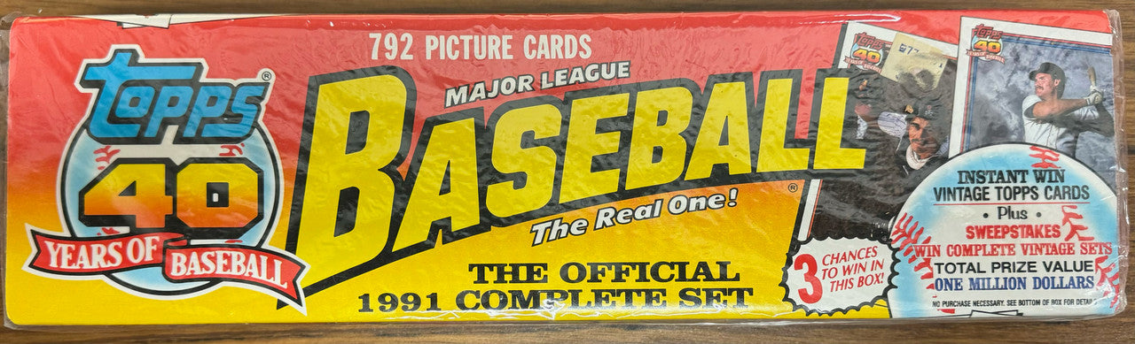 1991 Topps Baseball Complete Factory Set Sealed